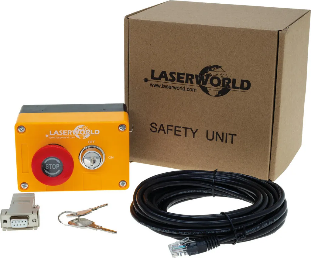 Boîtier d'arrêt d'urgence Interlock Unité de sécurité LASERWORLD 51743191 - 2