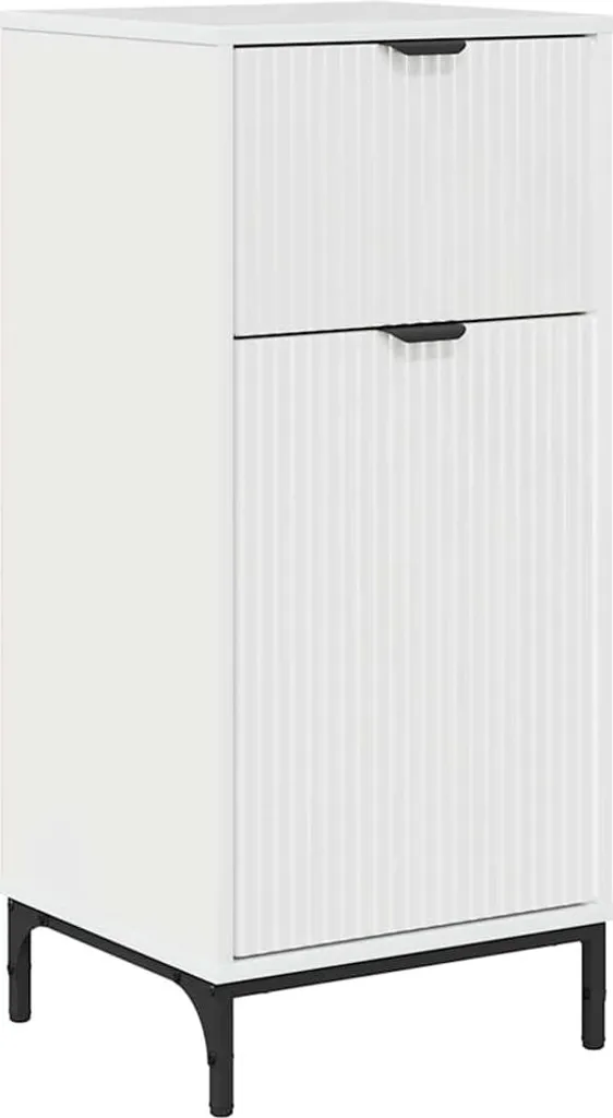 Armadietto Bagno Design Bianco Lucido 39,5x36x88 cm vidaXL Online