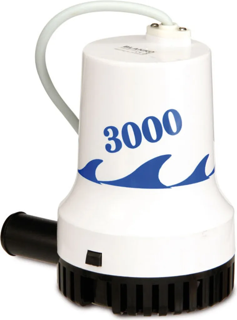 Pompe 12V haut débit 12600l/h robuste avec hauteur de refoulement de 4m max
