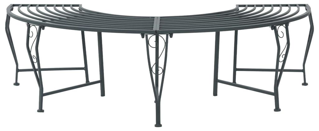 vidaXL Bank met 4 zitplaatsen, 160 x 80 x 44 cm, staal, Productafbeelding 