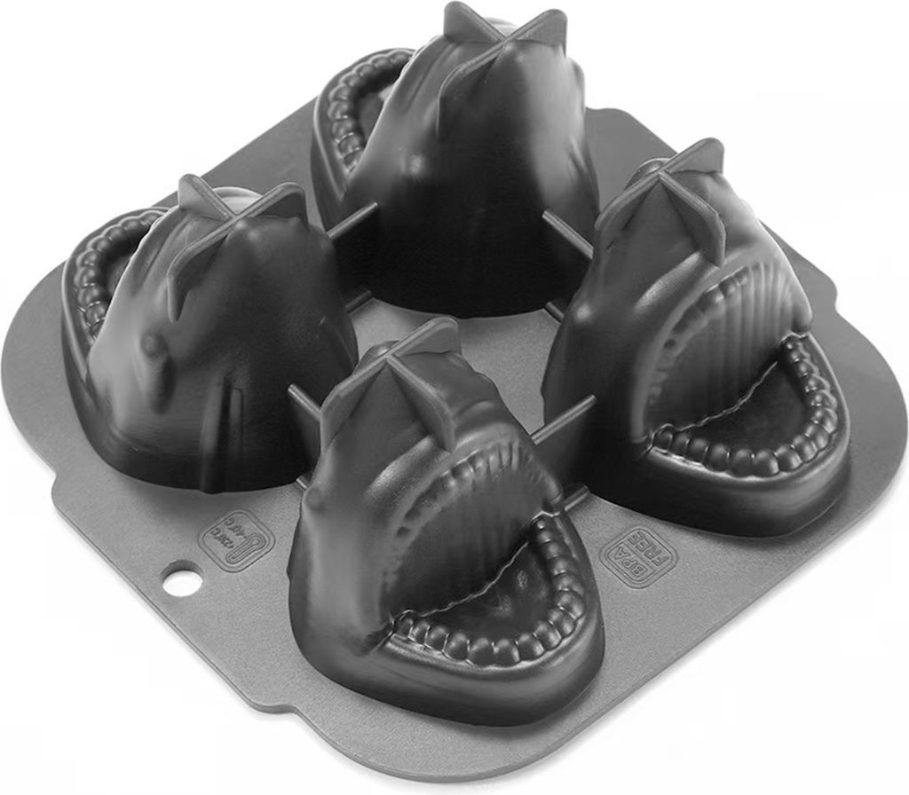 Hai-Eiswürfelform, 3D-Silikon-Hai-Eisformen, neuartige Hai-Form für Whisky, Cocktails, Säfte, Partys, Schokoladenherstellung