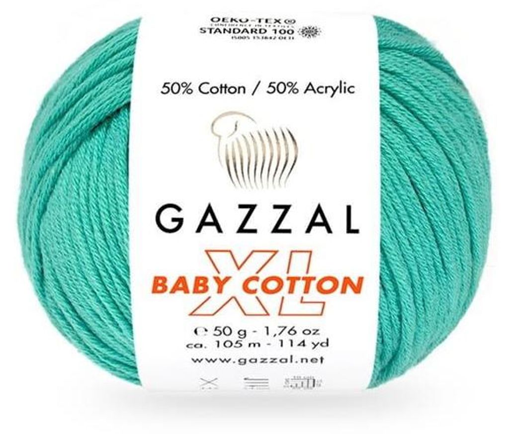Gazzal Baby Baumwolle XL: Weiche, Farbintensive Wolle für Produktbild 