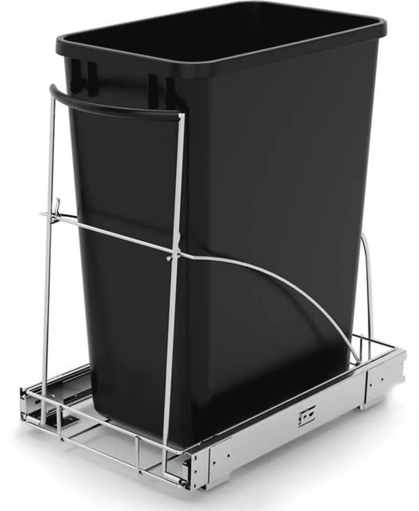 Aménagement sous évier : Poubelle coulissante Trek 33 cm pour gain de place