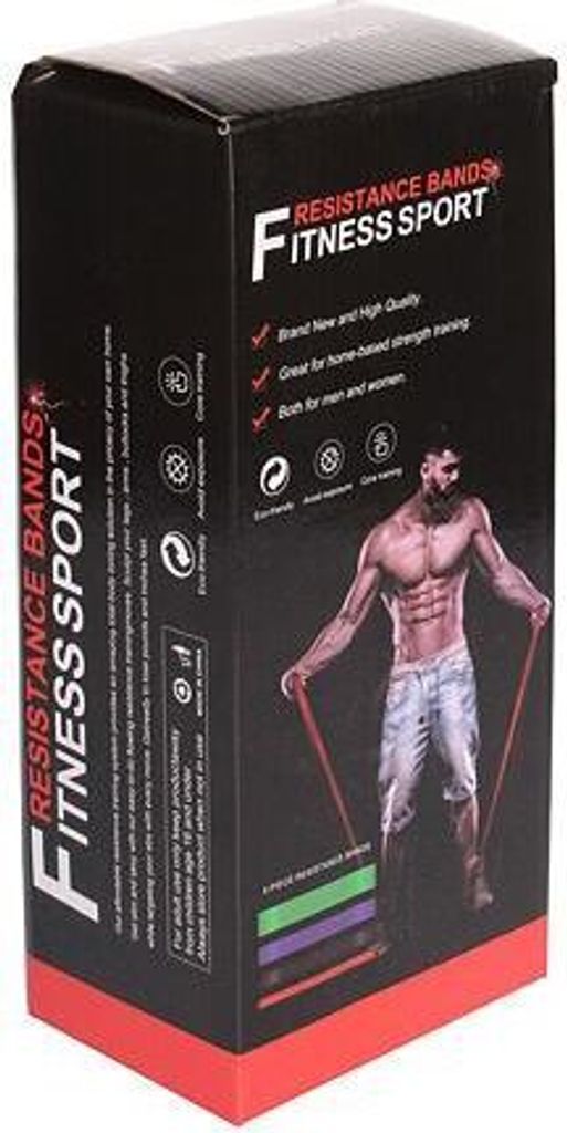 Merco Force Band 4 TPE sada posilovacích gum balení 1 sada Obrázek produktu 2