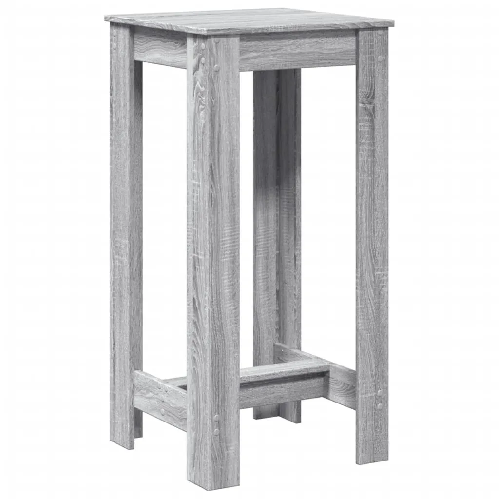 Tavolo Alto vidaXL 51x50x103,5 cm Grigio Sonoma - Struttura Robusta