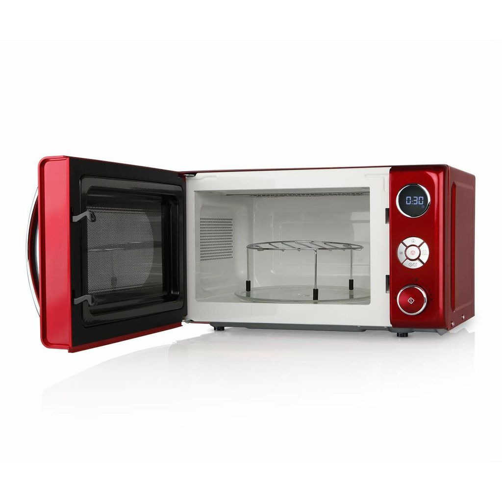 MICROWAVE RETRO - Digitale Mikrowelle mit Grillfunktion 900W