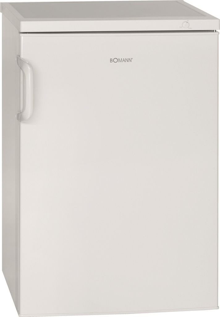 A white Bomann freezer.