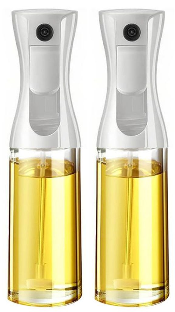 Ölsprüher 2er Set 200ml Öl Sprühflasche Küchen Ölspender Druckspray Flasche für Airfryer Grill Salat Backen BBQ wiederverwendbar BPA-frei K...
