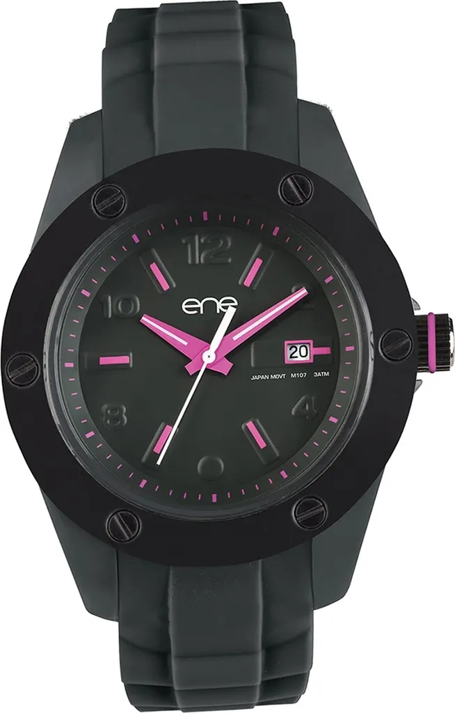 eneWatch Silicone Montre Femme E72579 Grise Modèle 107 Fashion Chic