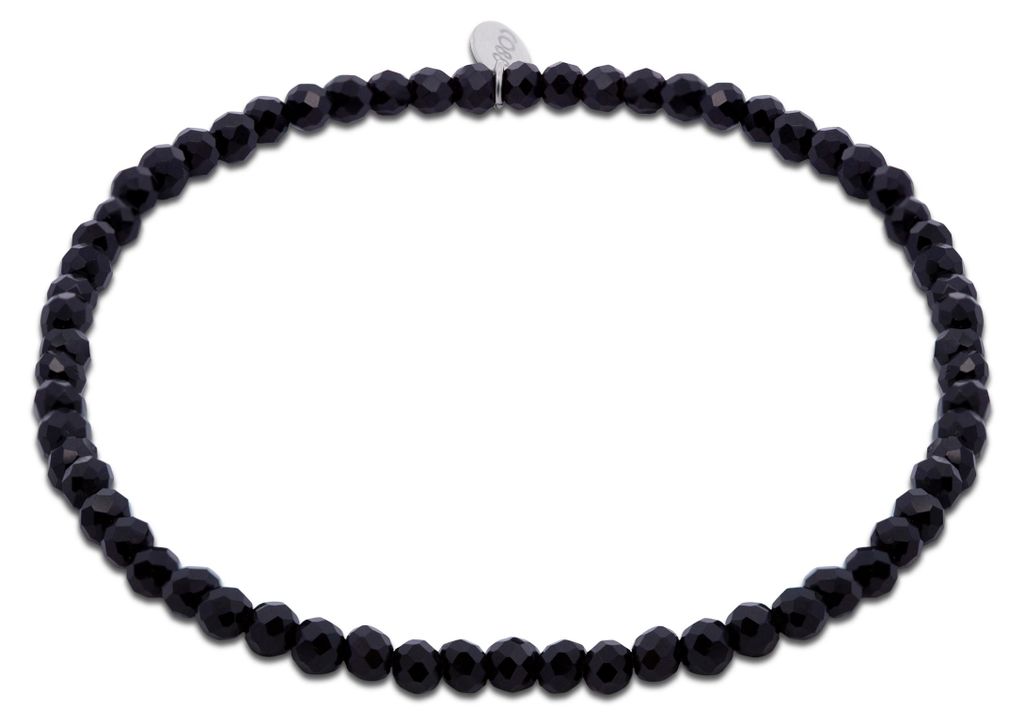 CO88 Collection - 8CB-91318 - kralenarmband vrouwen met donkerblauwe kristalstenen - 3 mm