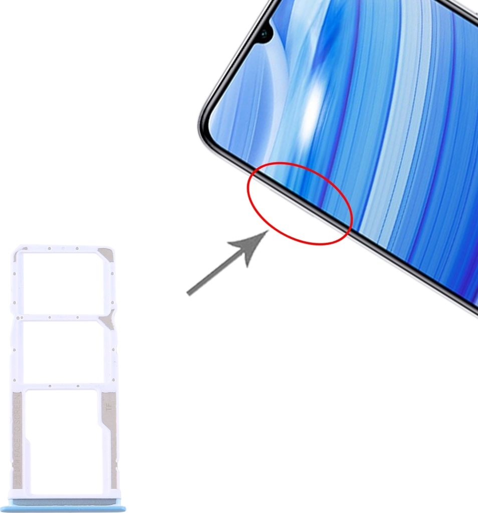 Sim Card Tray für Xiaomi Redmi 10X 4G Weiß Karten Halter Holder Ersatzteil