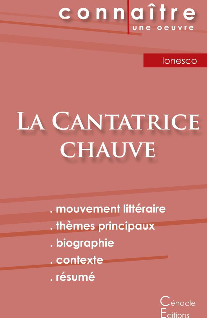 Fiche de lecture La Cantatrice chauve de Eugène Ionesco (Analyse littéraire de référence et résumé complet)