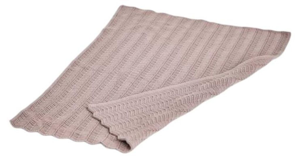 Smallstuff Puppendecke - Fishbone Knit - Powder Produktbild 