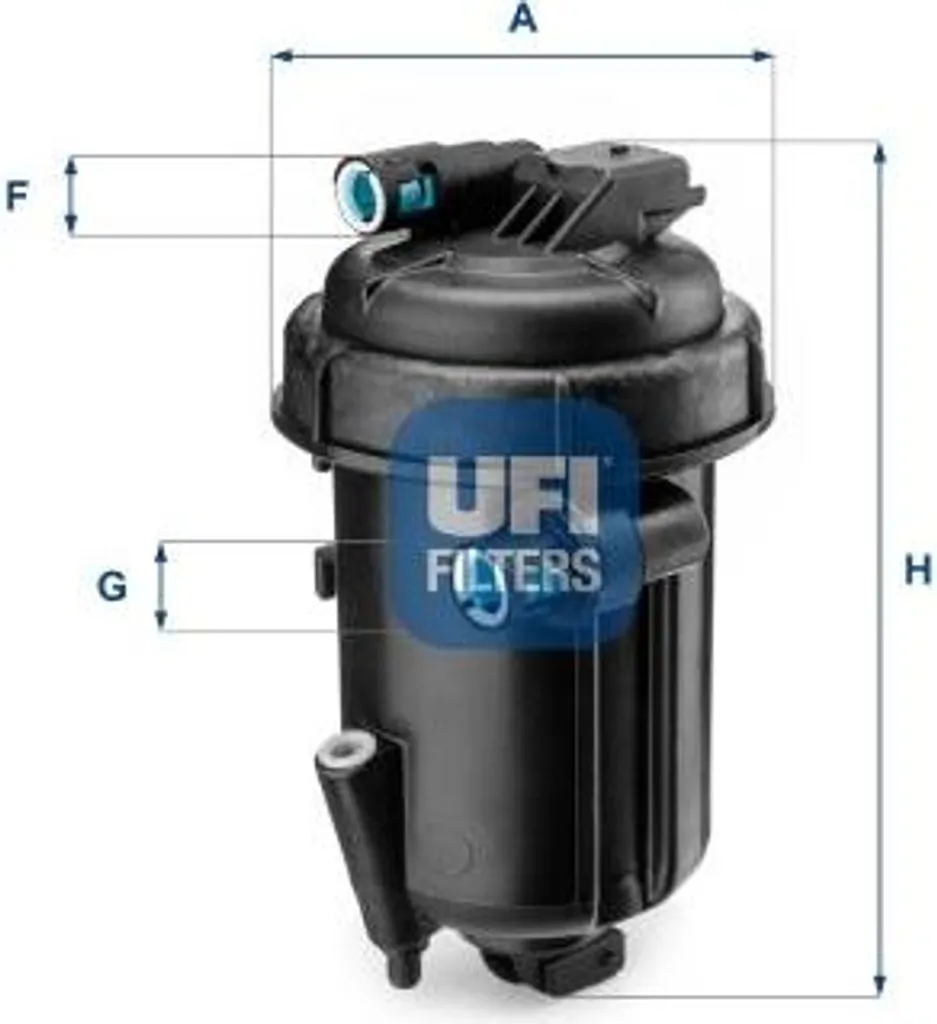 Filtre à carburant UFI 55.163.00 pour Captiva et Antara OE 96629454