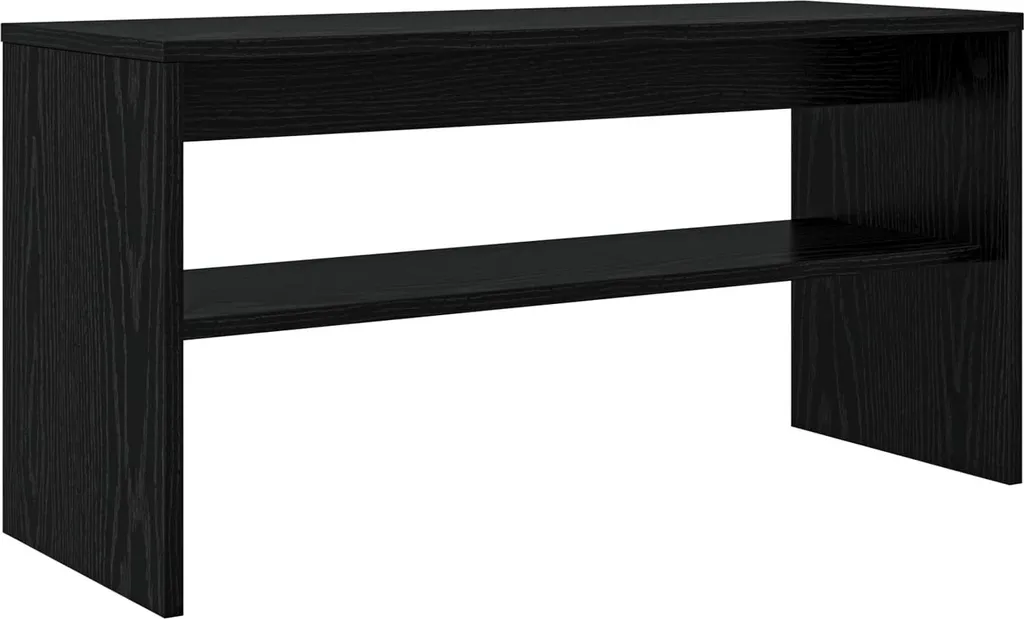 mobile TV vidaXL look rovere nero 80 x 30 x 40 cm materiale a base di legno