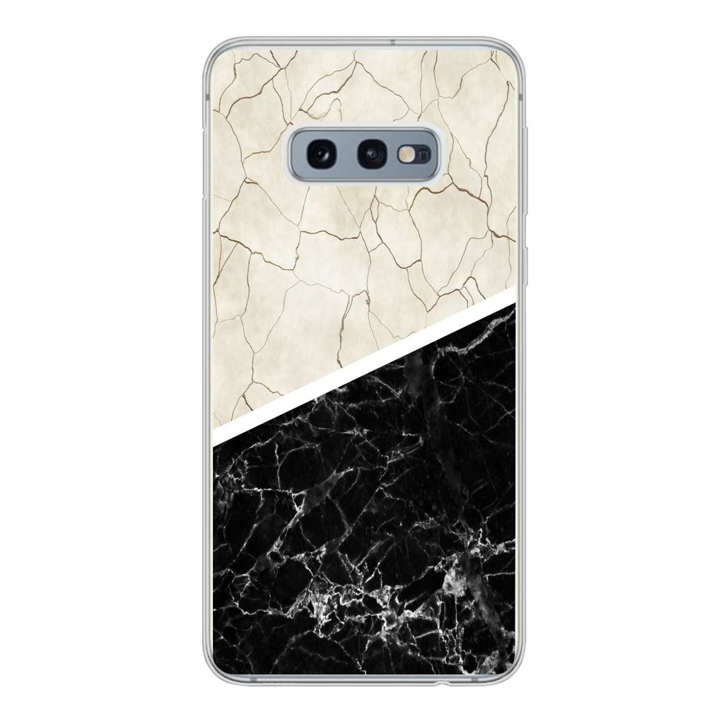 MuchoWow Handyhülle Schutzhülle Hülle für Samsung Galaxy S10e Marmor - Muster - Luxus Silikon Softcase Handy Hülle - Handy