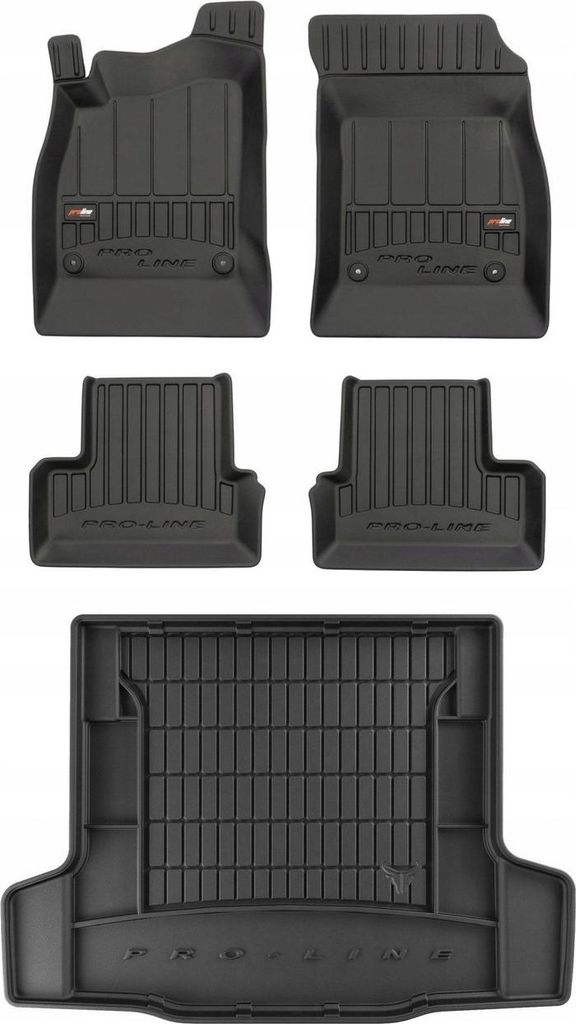 3D SET Gummifußmatten und Fußmatten Chevrolet Cruze 1 HB 2008-2016