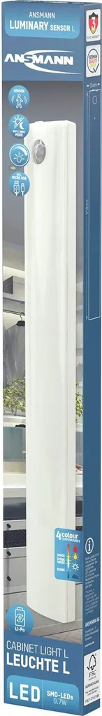 Ansmann 1600-0439 Luce Sottopensile LED Ricaricabile con Sensore PIR - 17