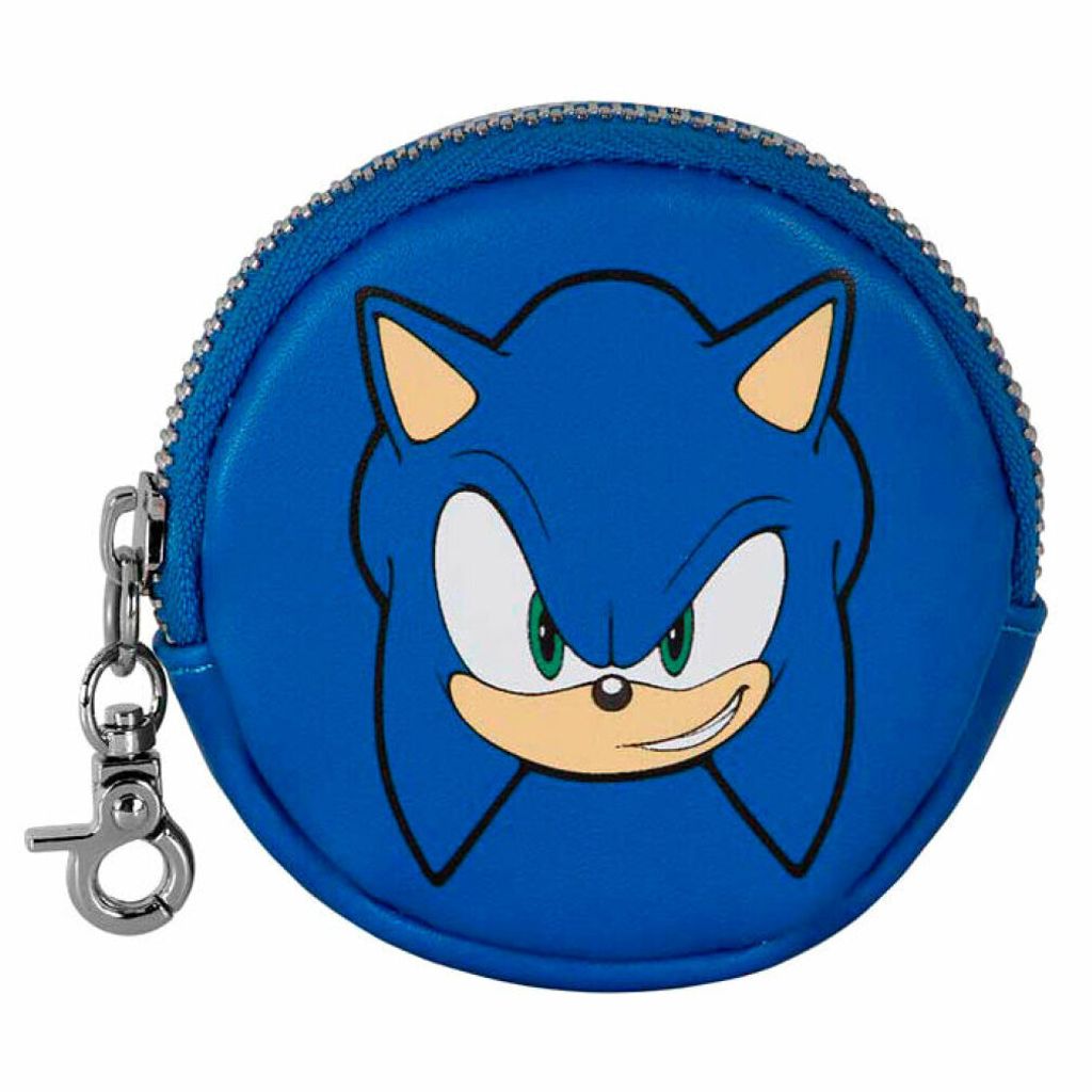 Sonic - The Hedgehog Face-Cookie Geldbörse SEGA Blue