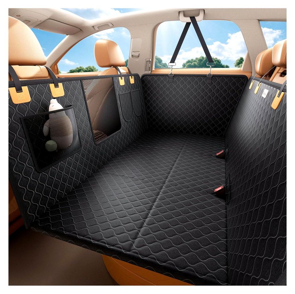 Hundedecke für die Rückbank im Auto, Autoschondecke für Hunde - Wasserdichte Hundematte mit 195kg Tragkraft, Kratzfeste Schutzmatte für den Aut...