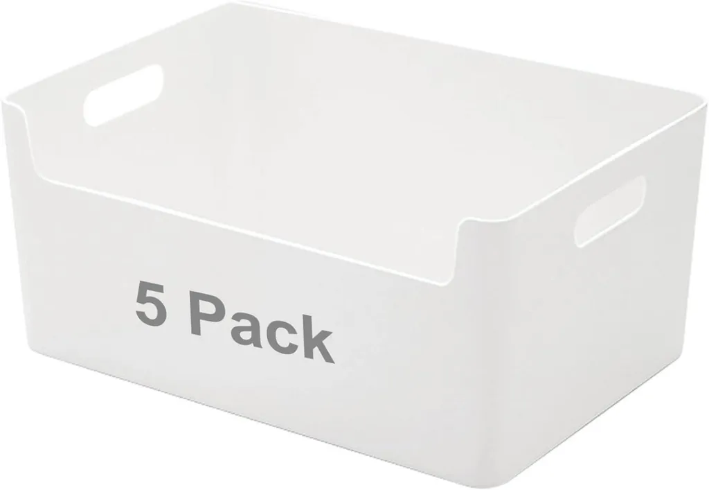 LYLIDIA Boîte de rangement cuisine plastique - Set de 5 organisateurs