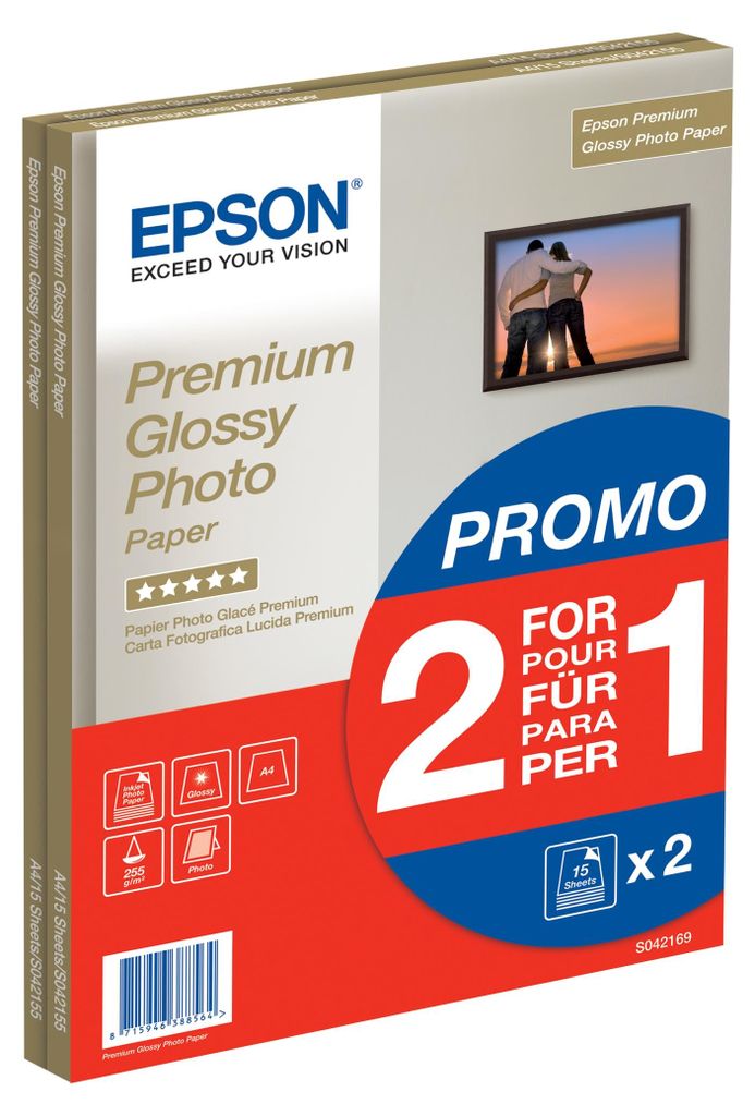 Epson Lesklý fotografický papír A4 Premium Glossy 255 g/m2, Obrázek produktu 
