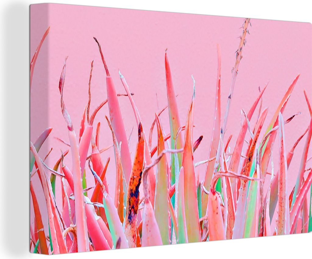 OneMillionCanvasses - Leinwandbilder - 140x90 cm, Sommer - Pflanzen - Pastell, Wandbilder Kunstdruck Wanddekoration - Foto auf Leinwand - Gemäld...