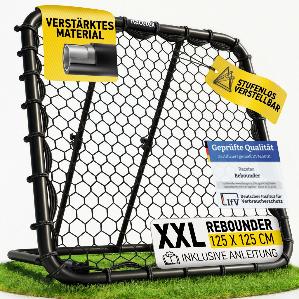 Racetex Rebounder für Fußball XXL [125cm x 125cm] - Produktbild 