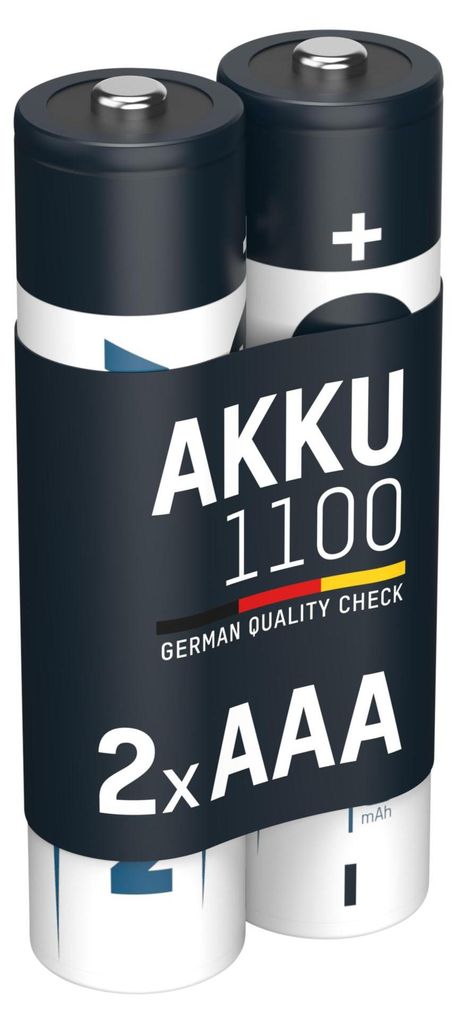 Akku Micro AAA, 2 Stück, 1050 mAh 1,2V NI-MH, Produktbild 