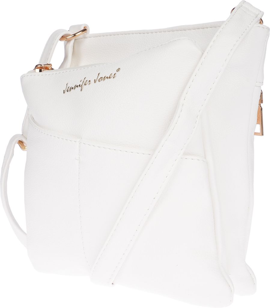 Damen Schultertasche Umhängetasche Freizeittasche Handtasche aus butterweichem PolyurethanTasche Weiss