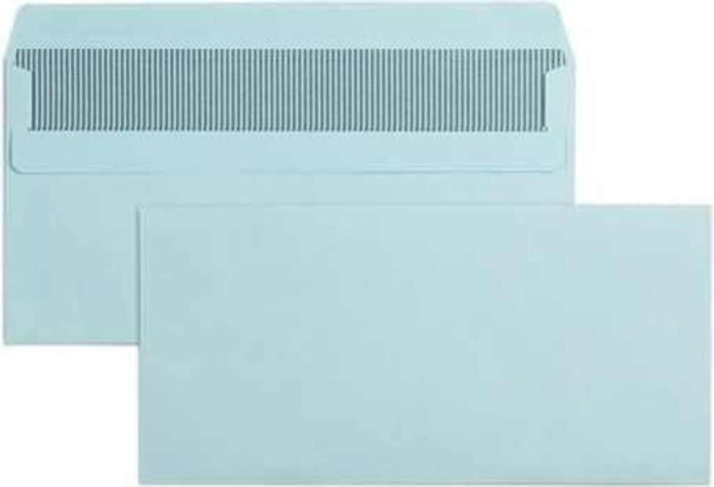 Briefumschläge DINlang 80g/qm selbstklebend VE=1000 Stück blau