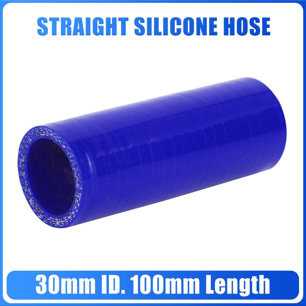 Gerader Silikonverbinder Ladeluftkühler Silikonschlauch Turboschlauch Ø30mm Länge10cm Blau für Auto