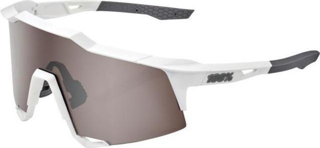 100% Sonnenbrille Speedcraft HiPER Mirror Lens Matte White Produktbild 