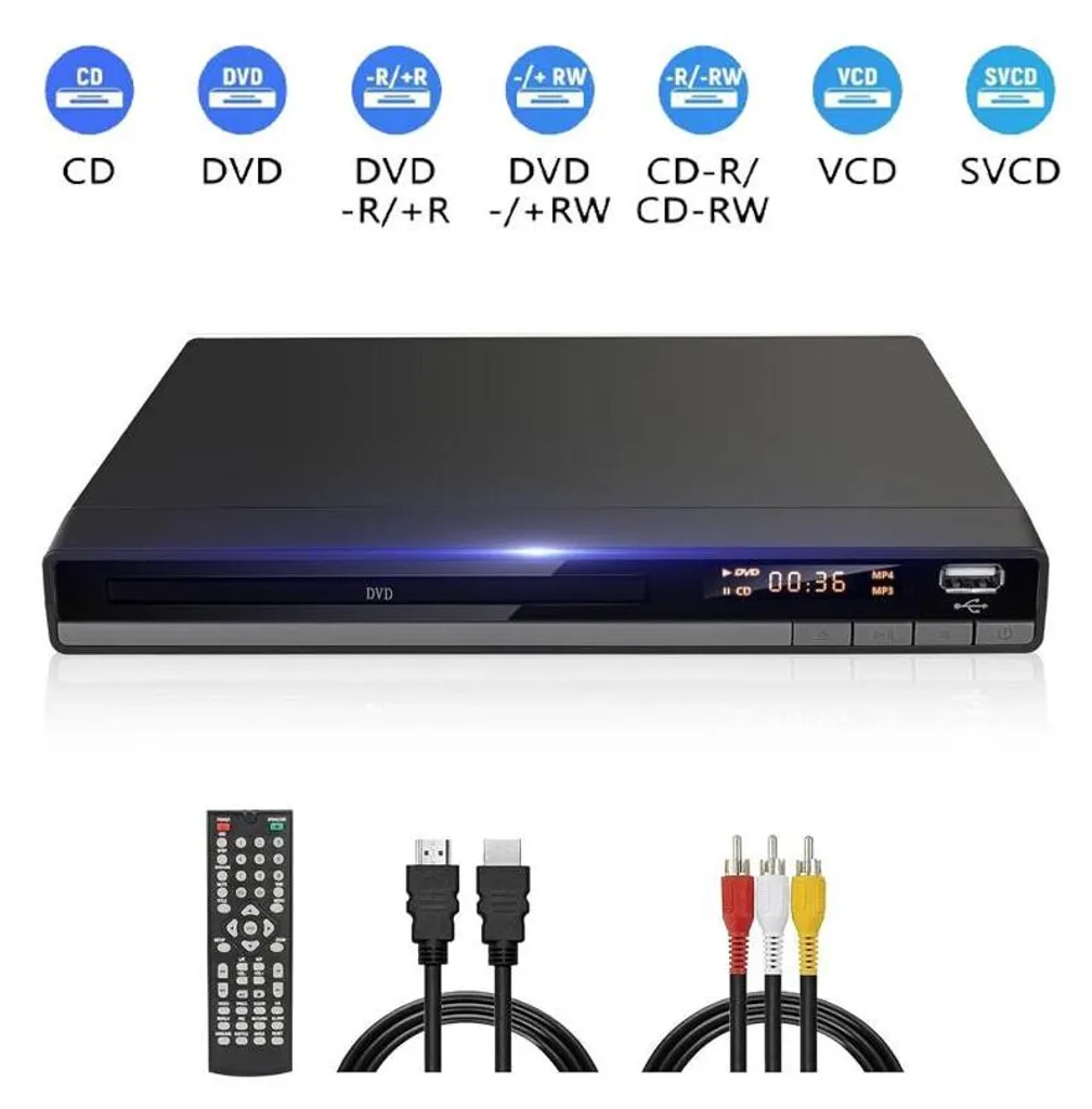 Lecteur DVD HDMI 1080P Compact - Correction d'Erreurs et Port USB 2.0