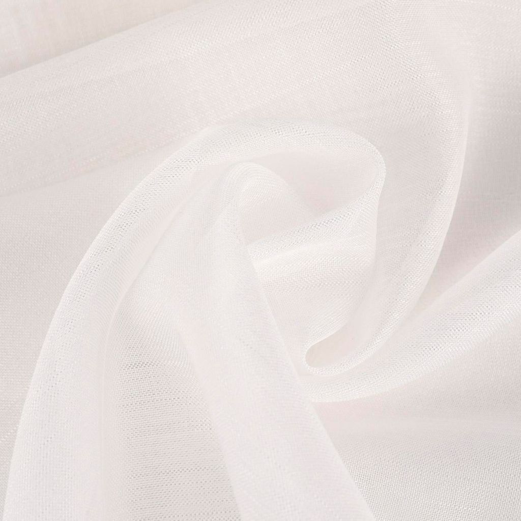 Gardinenstoff Stores feine Längsstruktur mit Bleiband creme 2,60m