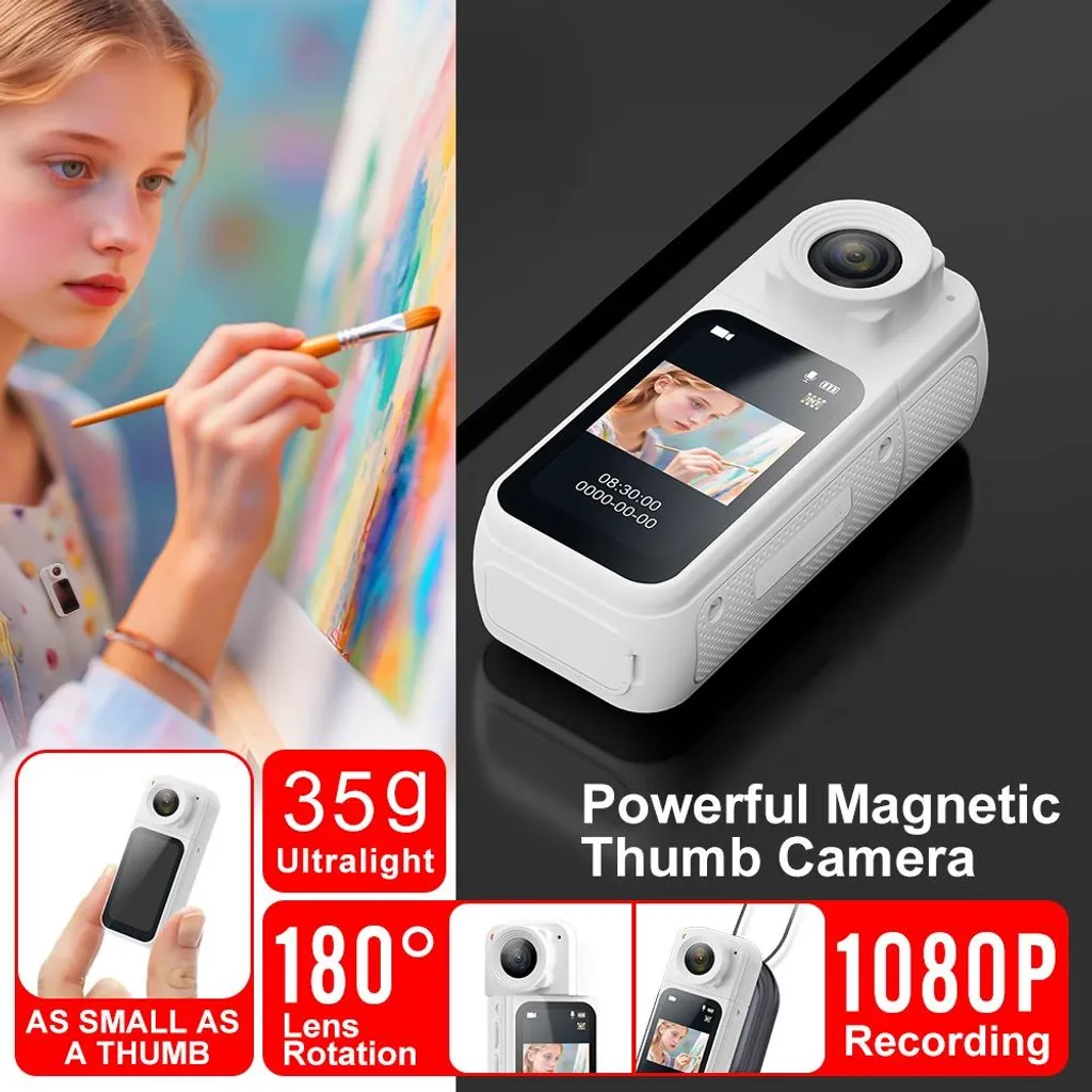 INF Action Cam 1080p HD Bianca: Sicurezza e Prove Video Bici - 4