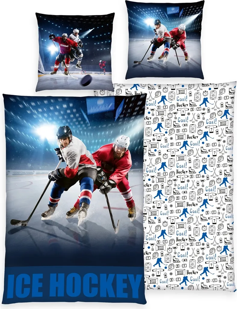 Set Biancheria Hockey 135x200 cm Microfibra Prezzo Offerta Online