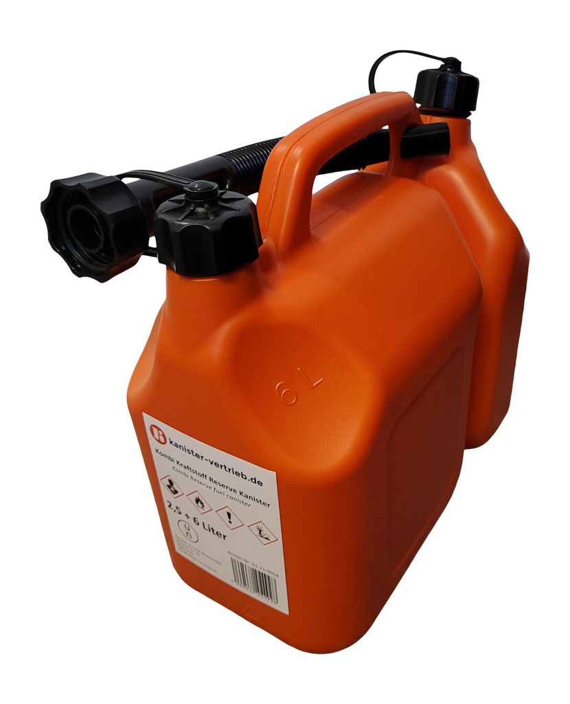 Stihl Kombi Kanister mit Einfüllsystem f. Benzin & Öl orange