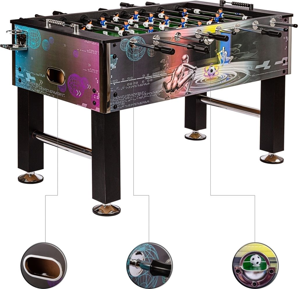 Profi Tischfußball Leeds Kicker Cyber Tischkicker Produktbild 2