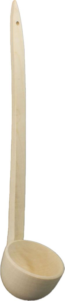 großer Schöpfer aus Holz mit abgewinkeltem Kopf groß 56cm Produktbild 