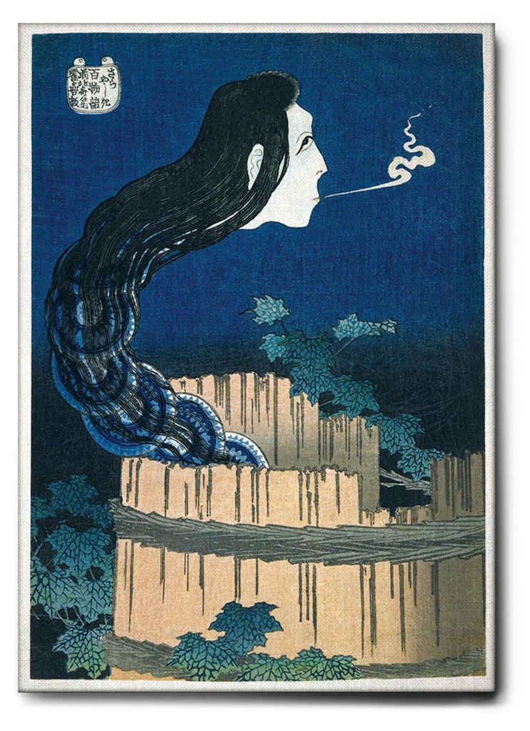 Giallobus - Japanischer Geist - Hokusai - 100L x 140B cm - Bild - Leinwand mit Standardrahmen