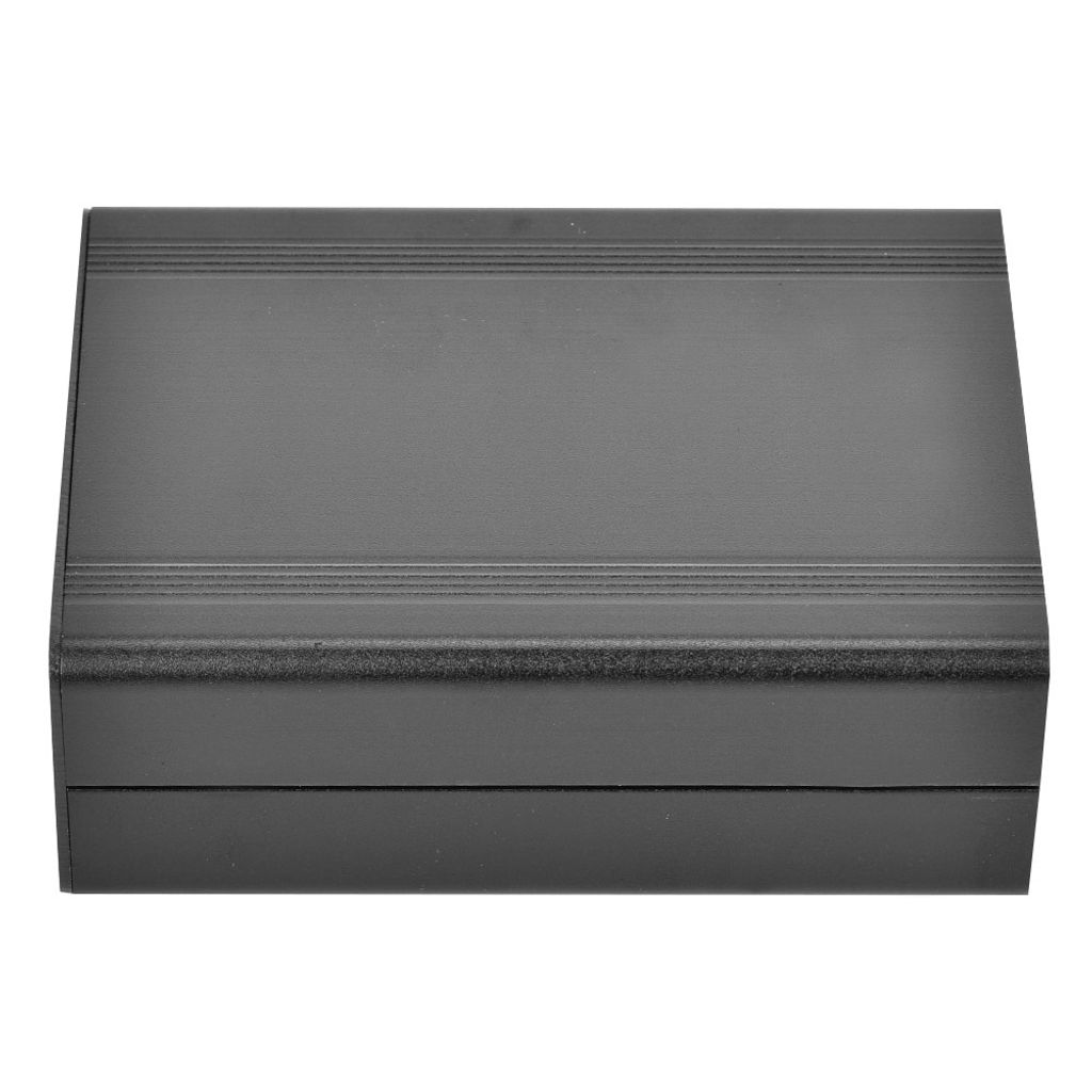 Aluminium-Legierung Projekt Box DIY Sandstrahlen oxidiert schwarz Gehäuse elektronischen Schutz Gehäuse