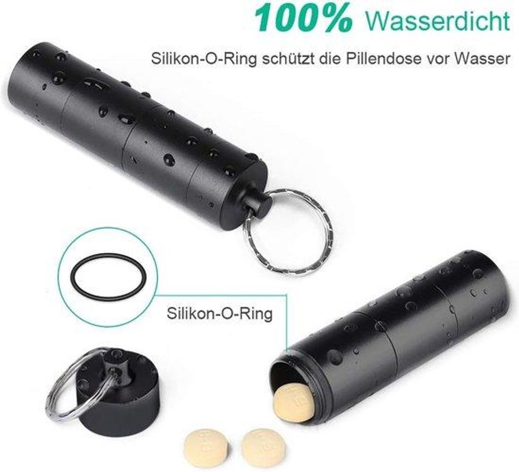 Wasserdichter Reisebeutel mit 3-teiligem Kompartiment und Schlüsselhaken für die Kleinstadt-Tasche und Tablettdose für die Reise.