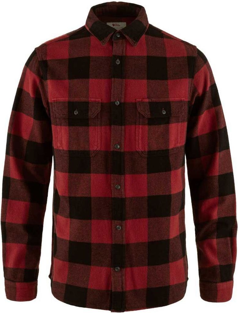 Fjällräven Övik Heavy Flannel Langarmhemd Rot XL Mann Rot Produktbild 