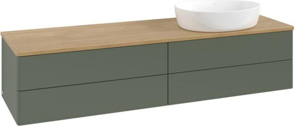 V&B Waschtischunterschrank ohne Frontstruktur Antao 160x50cm, WBP hon. Oa, lea gre. m Lac