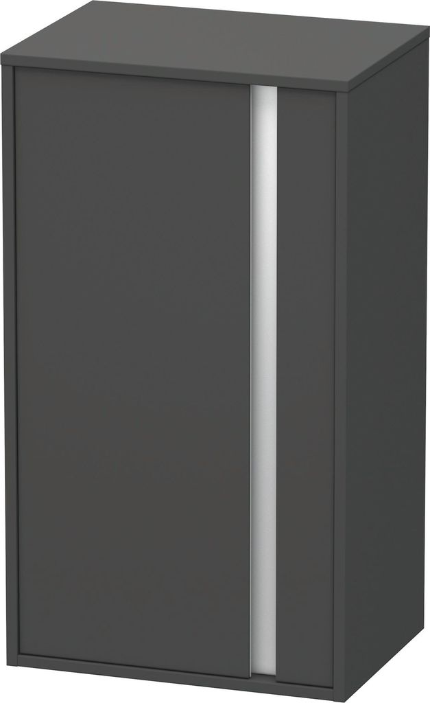 Duravit Halbhochschrank Ketho 360 x 500 x 880 mm Anschlag links graphit matt