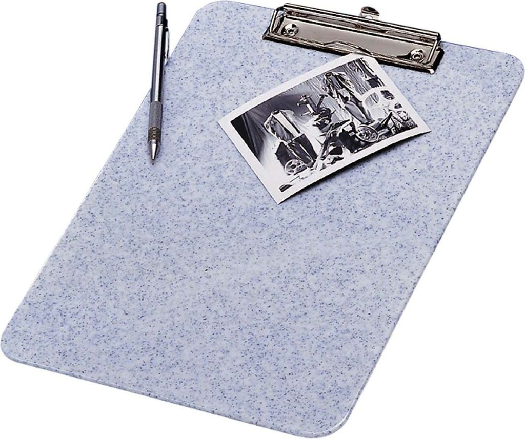 Klemmbrett A4 Kunststoff granit Packung mit 12 Stück