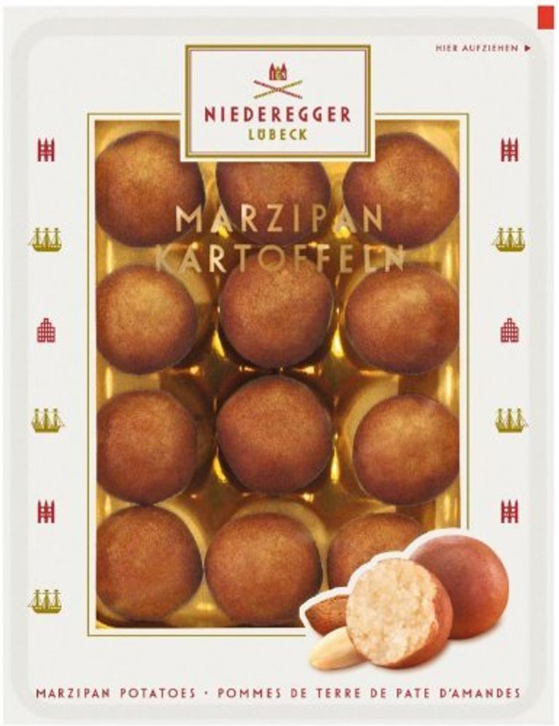 Niederegger saftige Marzipan Kartoffeln in feinsten Kakao Produktbild 