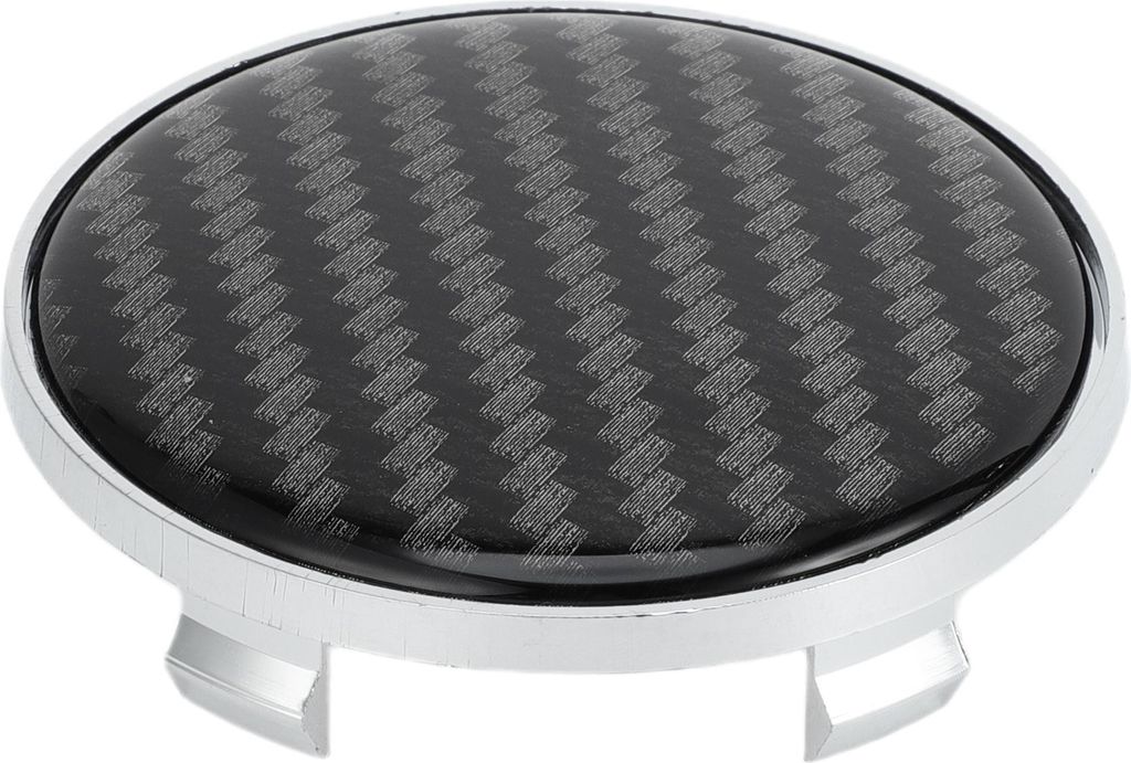 1 Stück Radnabenkappen Radkappen Felgenkappen OD: 68mm/2,68" Universal Kunststoff Silber für BMW Serie mit schwarzem Carbonfaser-Muster Aufkleber