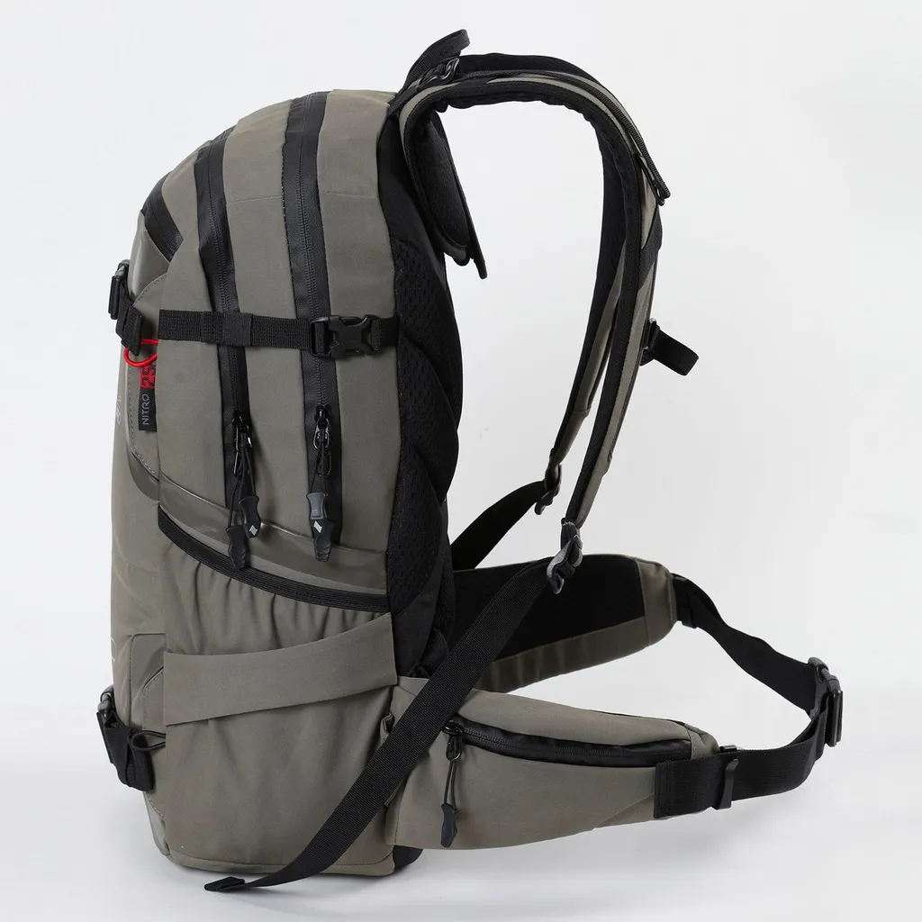 Sac à dos Nitro Slash 25 Pro robuste avec finition Waxed Lizard grise - 10